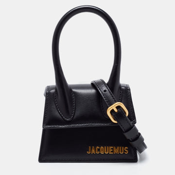 Jacquemus Black Leather Le Chiquito Mini Bag