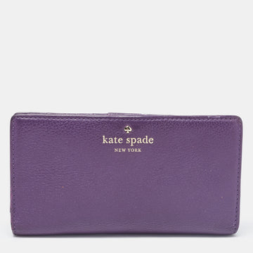 KATE SPADE Purple Leather New York Staci Bifold Wallet