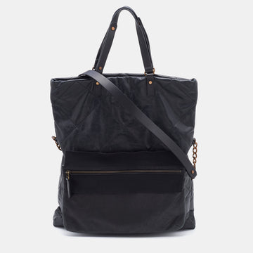 Lanvin Black Quilted Leather Tote