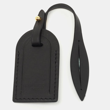 Leather Black Leather Luggage Name Tag