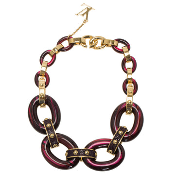 Louis Vuitton Gimme a Clue Resin Necklace