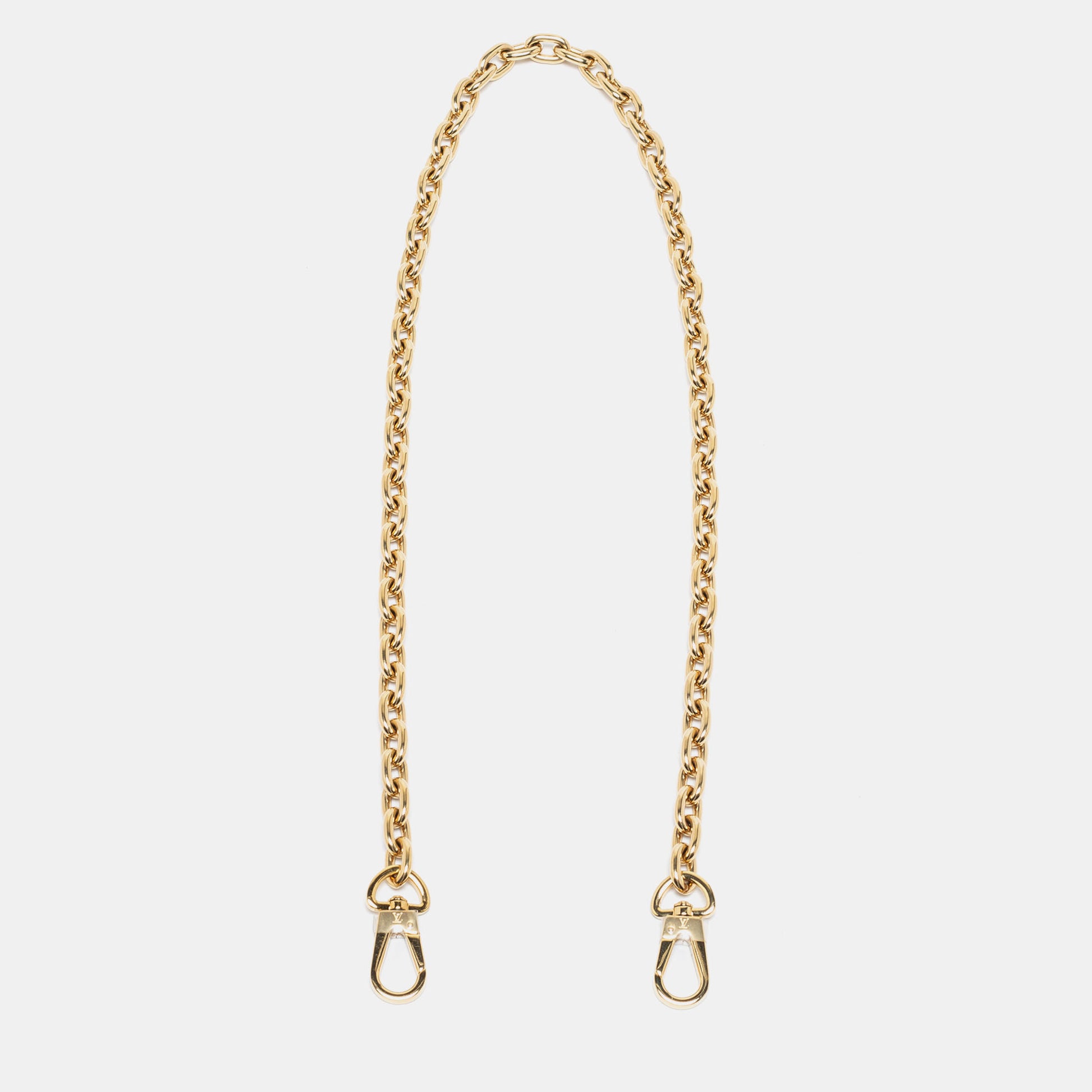 Louis Vuitton Gold Short Chain Strap