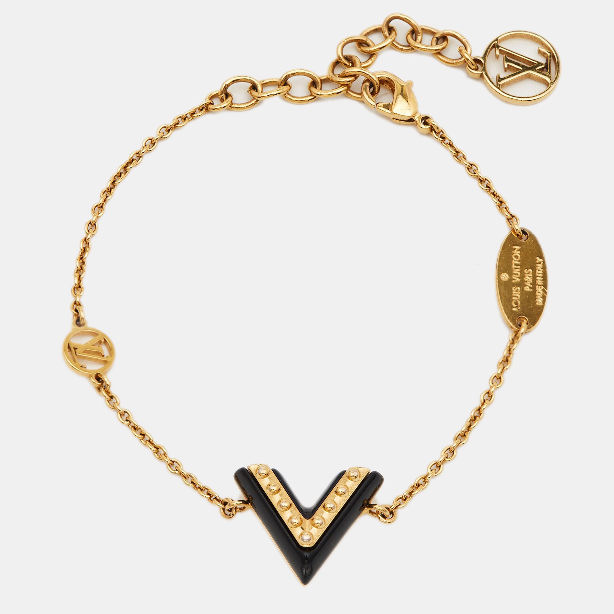 LOUIS VUITTON Bracelet Bangle LV and ME LOVE Gold GP M62844 authentic | eBay