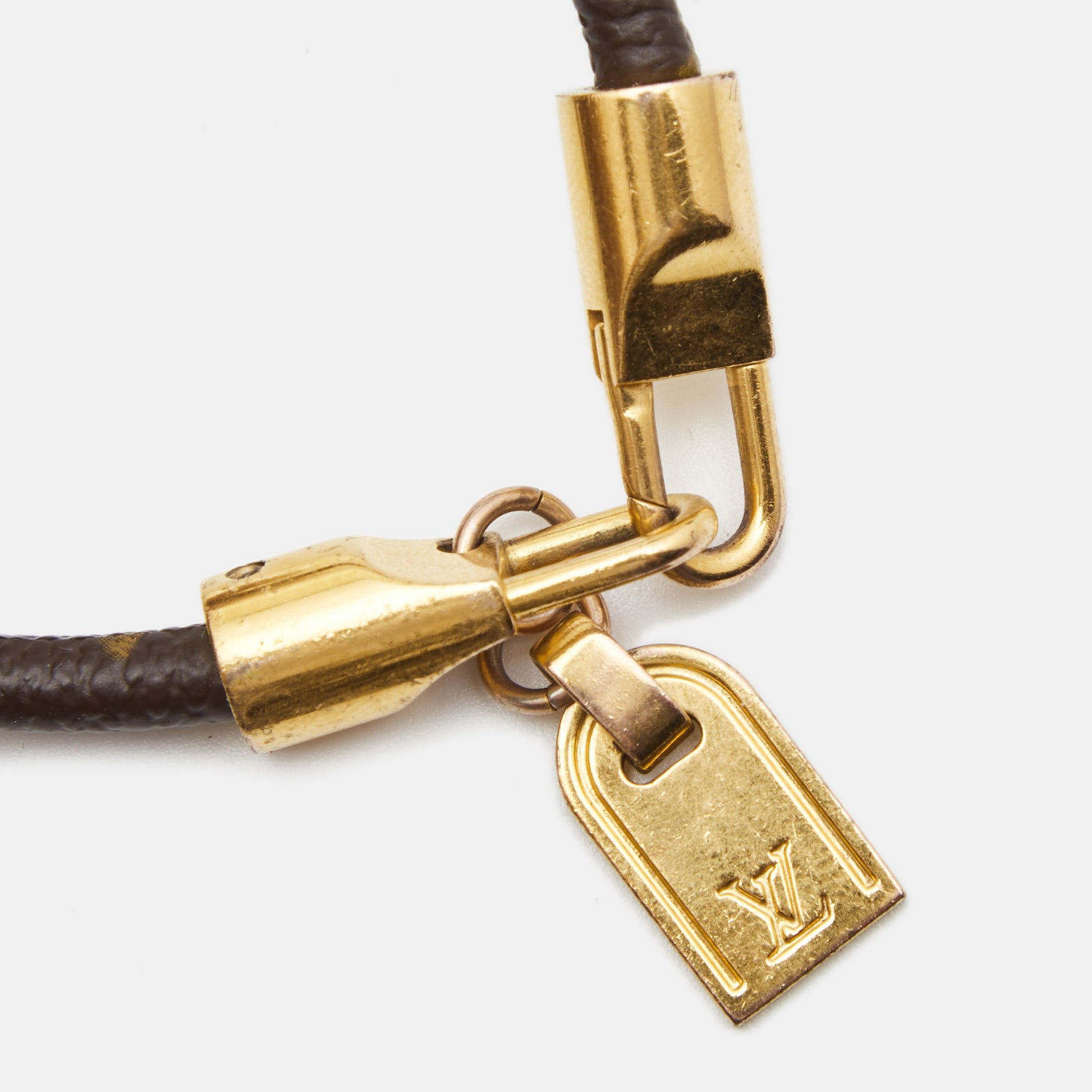 Louis Vuitton Monogram Luck It Bracelet - Brown, Brass Charm, Bracelets -  LOU742369