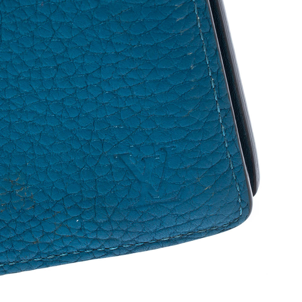 Louis Vuitton Blue Taurillon Leather Brazza Wallet Louis Vuitton
