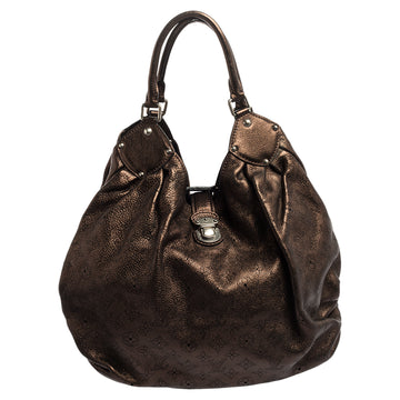 Louis Vuitton Metallic Mordore Monogram Mahina Leather Surya XL Bag