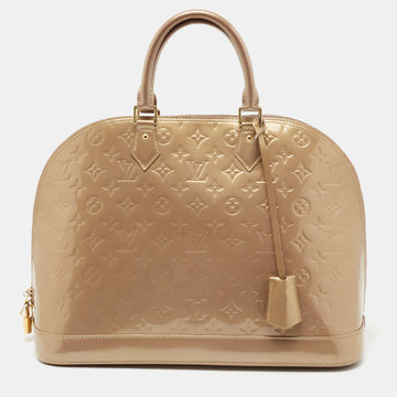 Louis Vuitton Monogram Rose Florentine Vernis Leather Alma GM Bag