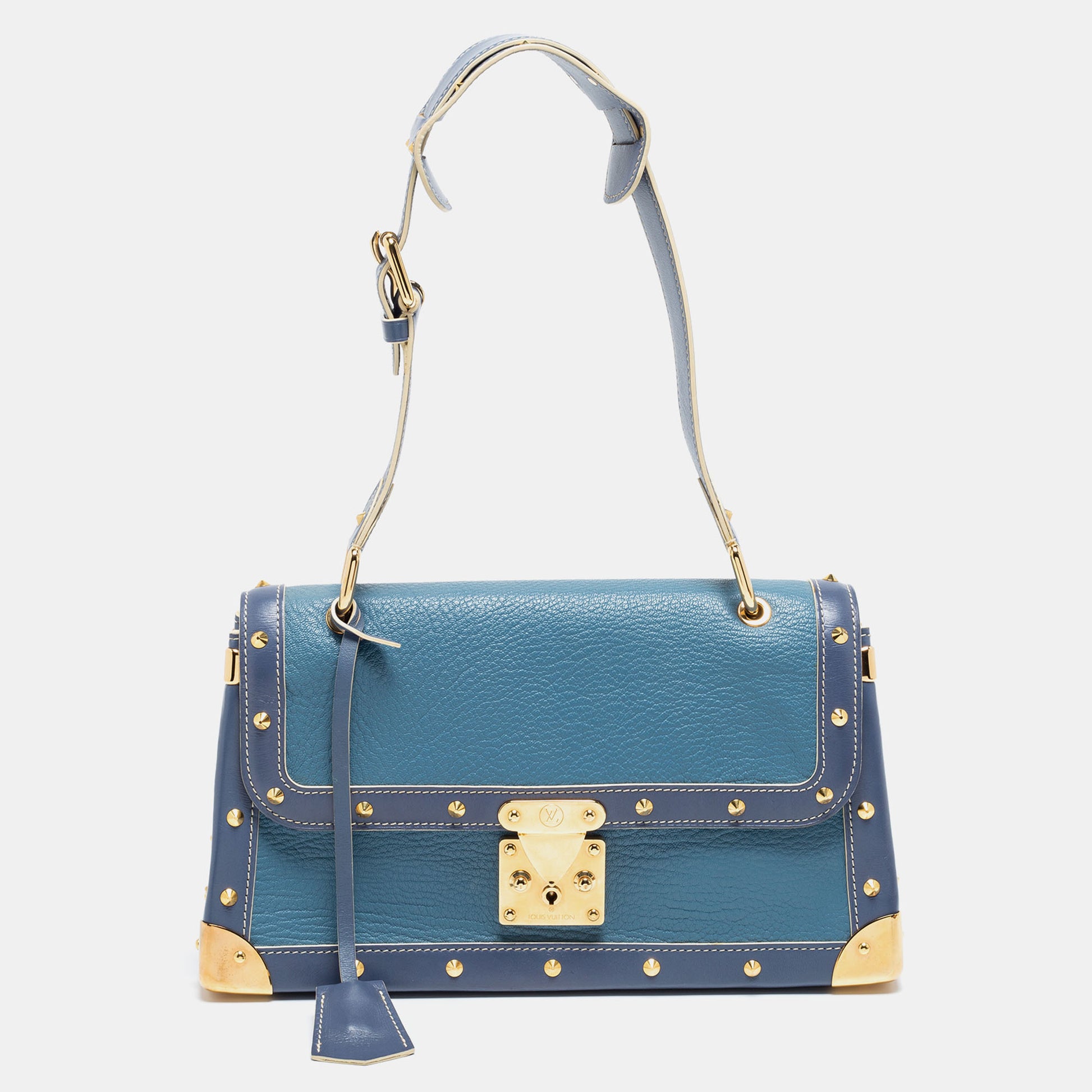 Louis Vuitton Light Blue Suhali Leather Le Talentueux Bag