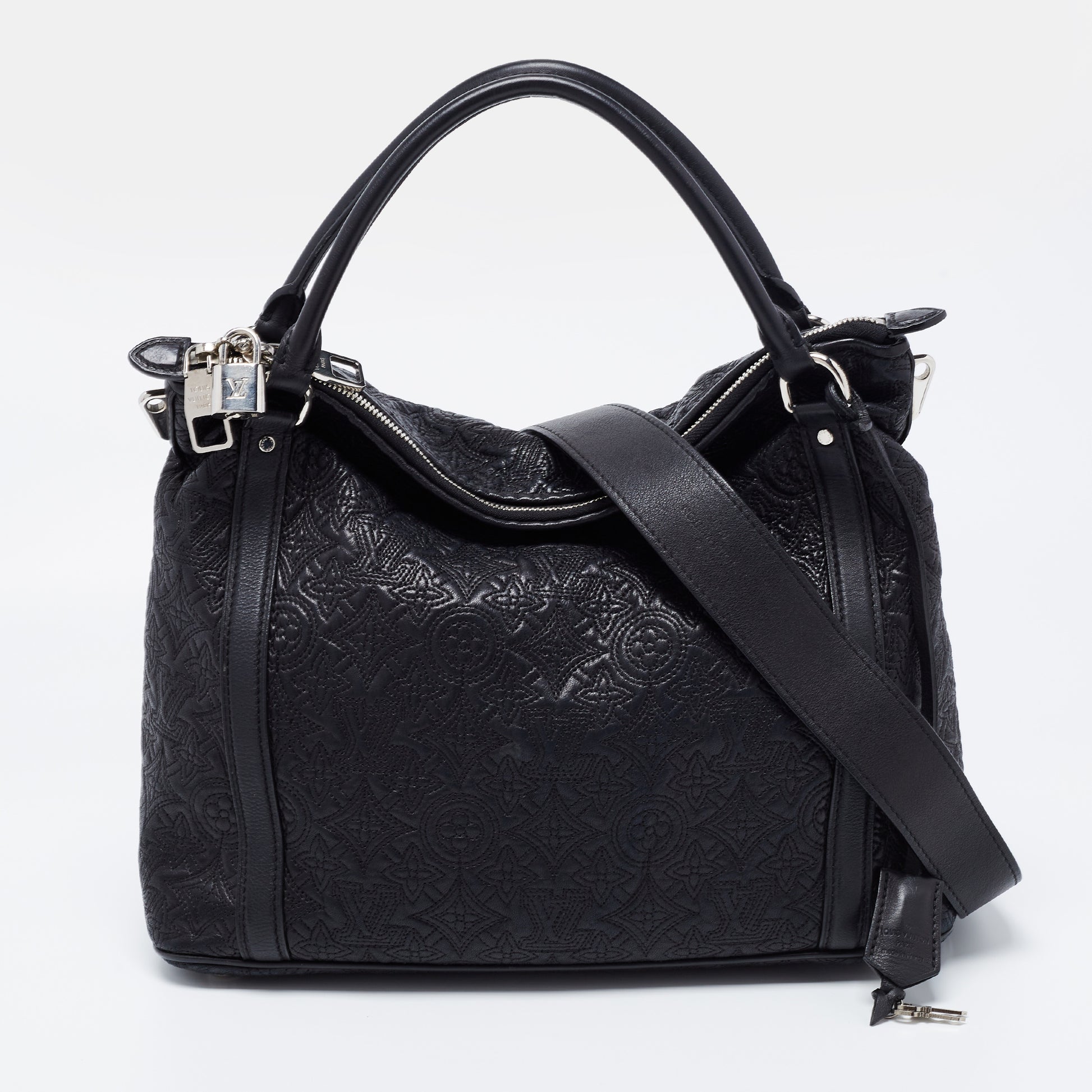 Louis Vuitton Black Leather Antheia Ixia Bag