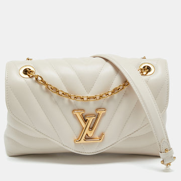 Louis Vuitton Ivoire Leather New Wave Chain Bag