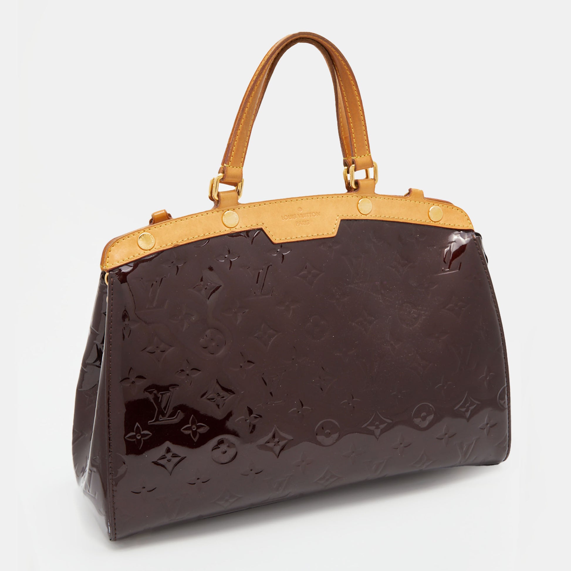 Louis Vuitton Amarante Monogram Vernis Brea mm Bag