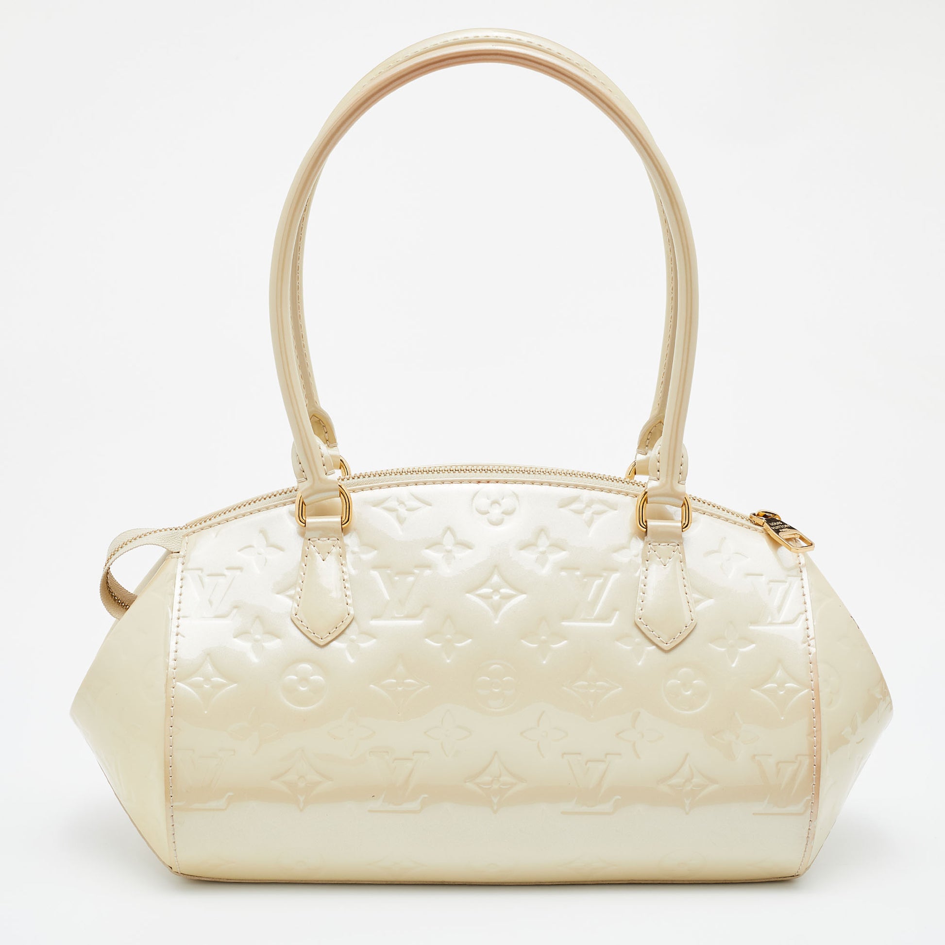 Louis Vuitton Louis Vuitton Sherwood Pm In Beige Blanc Corail Vernis Patent  Leather on SALE