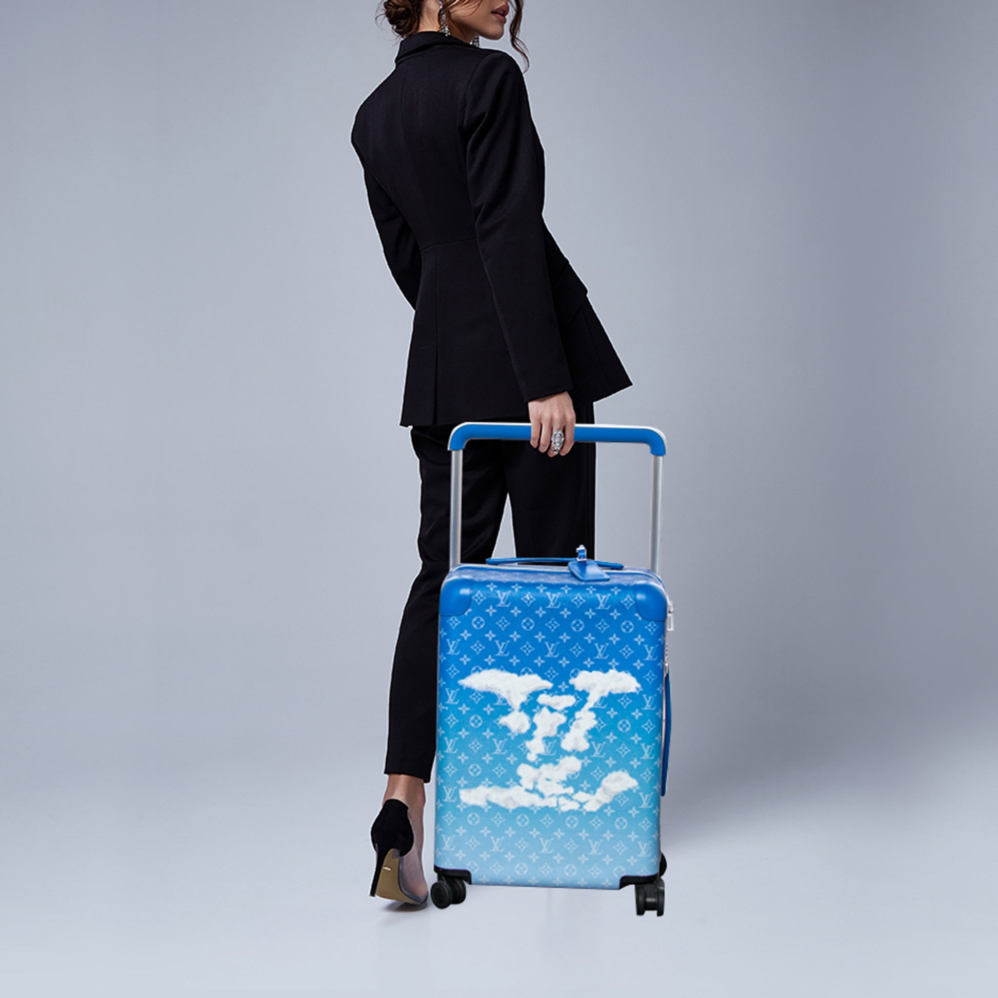 Louis Vuitton blue Canvas Everyday Horizon Carry-On Suitcase (55cm
