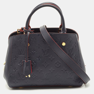 LOUIS VUITTON Celeste Monogram Empreinte Leather Montaigne BB Bag