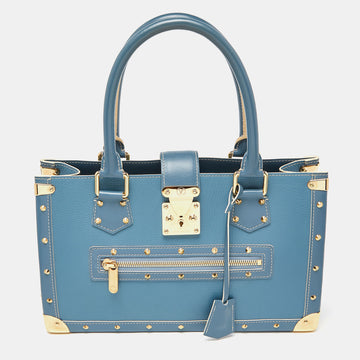 LOUIS VUITTON Blue Leather Suhali Le Fabuleux Bag