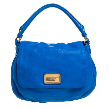 Marc by Marc Jacobs Blue Leather Classic Q Lil Ukita Top Handle Bag