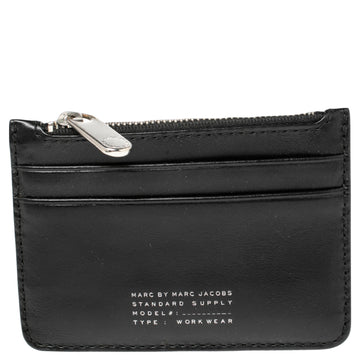 Marc by Marc Jacobs Black Leather Zip Card Holder