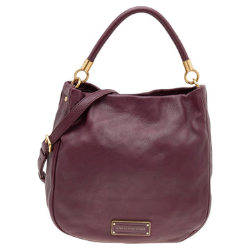 Marc by Marc Jacobs Burgundy Leather Classic Q Lil Ukita Top Handle Bag