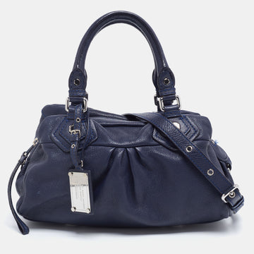 Marc by Marc Jacobs Navy Blue Leather Classic Q Baby Groovee Bag