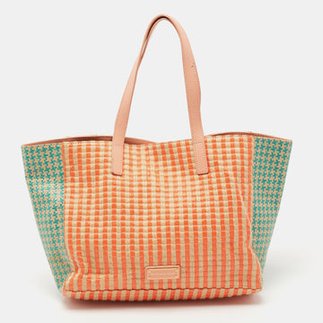 Marc by Marc Jacobs Multicolor Jute and Straw Tote