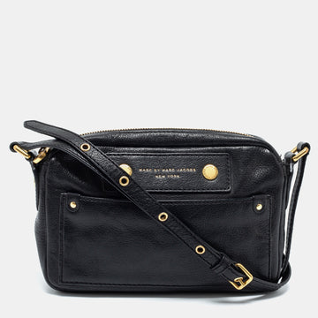 Marc by Marc Jacobs Black Preppy Leather Camera Bag