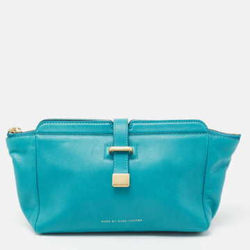 Marc By Marc Jacobs Blue Leather Clutch