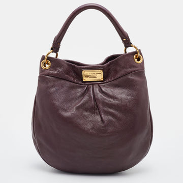 MARC BY MARC JACOBS Burgundy Leather Classic Q Hillier Hobo