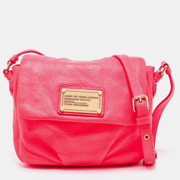 MARC BY MARC JACOBS Neon Red Leather Classic Q Karlie Crossbody Bag
