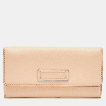 MARC BY MARC JACOBS Peach Leather Too Hot To Handle Trifold Wallet