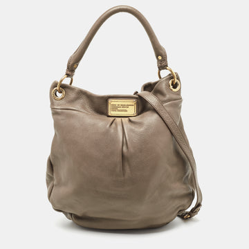 MARC BY MARC JACOBS Grey Leather Classic Q Hillier Hobo