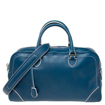Marc Jacobs Blue Leather The Venetia Bowler Bag