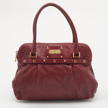 Marc Jacobs Red Leather Satchel