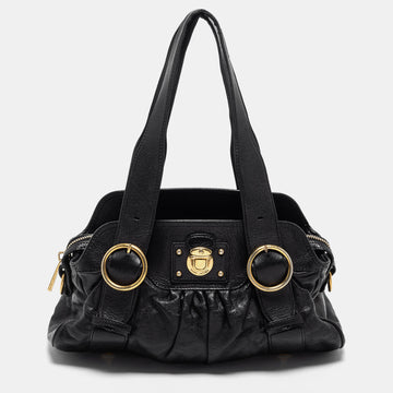 Marc Jacobs Black Leather Single Shoulder Bag