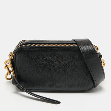 Marc Jacobs Black Leather Camera Crossbody Bag