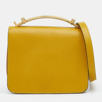 Marni Yellow/Caramel Leather Crossbody Bag
