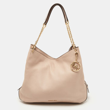 MICHAEL KORS Light Pink Leather Lillie Shoulder Bag
