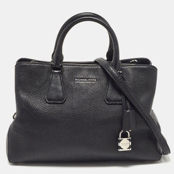 MICHAEL MICHAEL KORS Black Leather Large Camille Tote