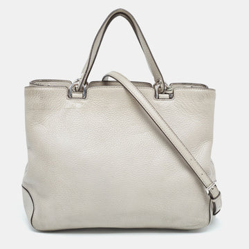 MICHAEL MICHAEL KORS Grey Leather Anabelle Tote