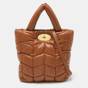 MULBERRY Brown Padded Leather Softie Tote