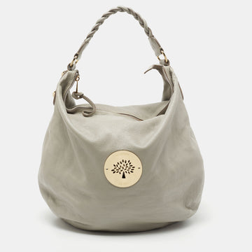 Mulberry Grey Leather Large Daria Hobo