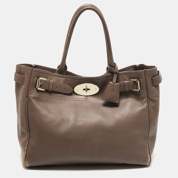 Mulberry Grey Leather Bayswater Tote