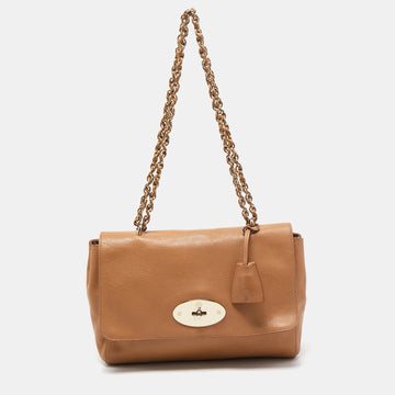 MULBERRY Tan Leather Medium Lily Shoulder Bag