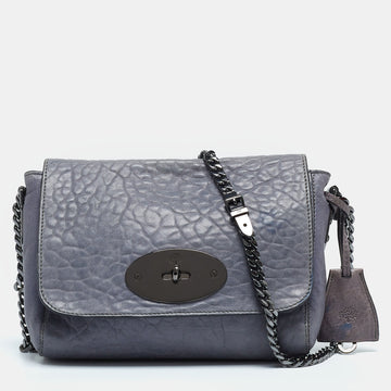 MULBERRY Blue Leather Lily Crossbody Bag