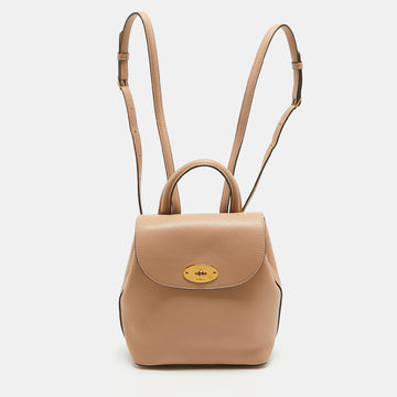 MULBERRY Beige Leather Mini Bayswater Backpack