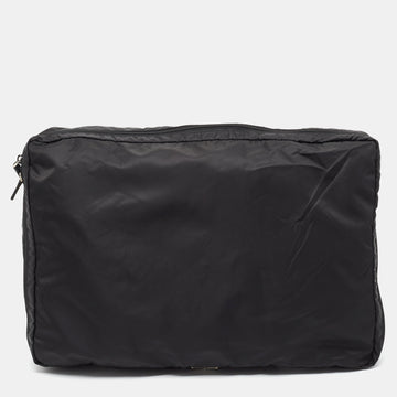 PRADA Black Nylon Laptop Sleeve Cover