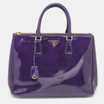 Prada Purple Spazzolato Leather Large Galleria Tote