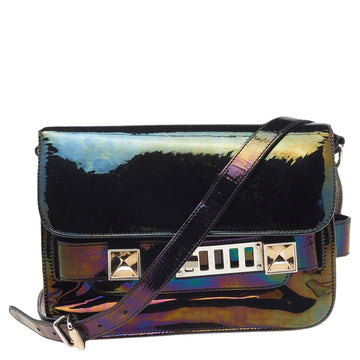 Proenza Schouler Multicolor Holographic Patent Leather Mini Classic PS11 Shoulder Bag