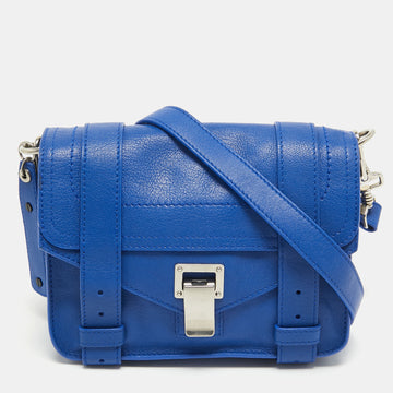 PROENZA SCHOULER Blue Leather Mini PS1 Crossbody Bag