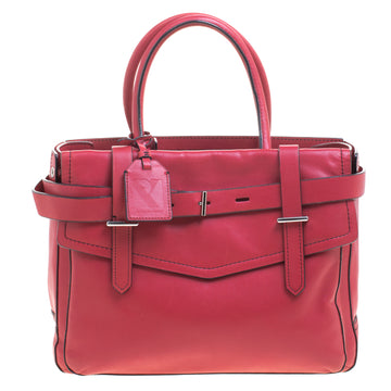 REED KRAKOFF Rosewood Pink Leather Boxer Satchel