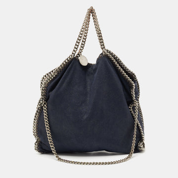 Stella McCartney Navy Blue Faux Leather Small Falabella Tote